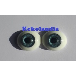 Ojos Cristal Ovalados  - Azul - 18mm