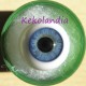 Ojos cristal bola Iris Normal - Negro Azulado