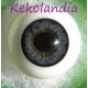 Ojos cristal bola Iris Normal - Negro Azulado