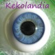 Ojos cristal bola Iris Normal - Azul