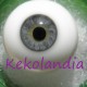 Glass Eyes Ball - Smaller Iris - Grey Blue