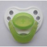 Pacifier Reborn Baby - White and green