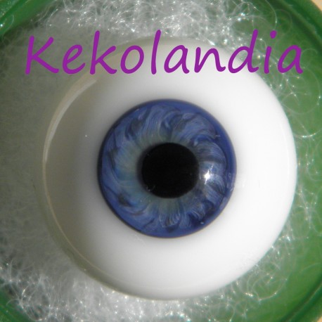 Ojos cristal bola Iris pequeño - Azul
