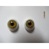 Ojos Cristal Ovalados  - Avellana-12mm