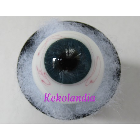 Glass Eyes Ballon with veins - Blue Green