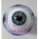 Ojos Cristal Bola con venas - Azul Claro