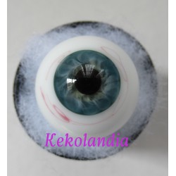 Ojos Cristal Bola con venas - Azul Claro