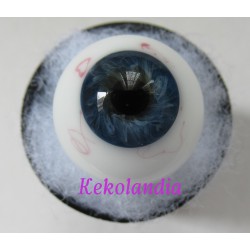 Ojos Cristal Bola con venas - Azul Oscuro